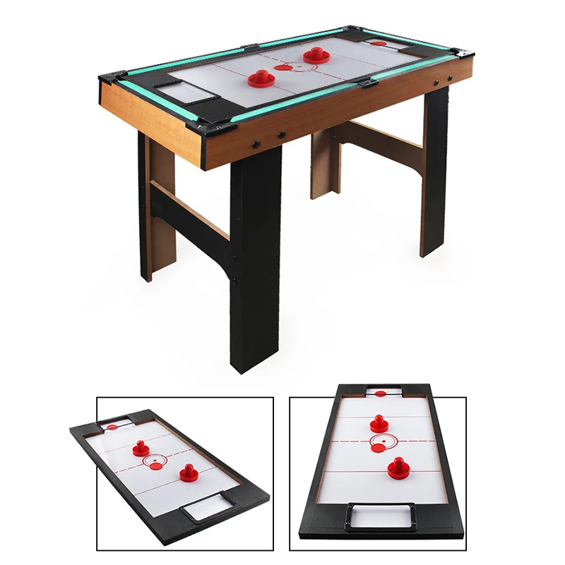 フーズボール、エアホッケー、卓球、ビリヤードを備えた 4-in-1 マルチゲームテーブル