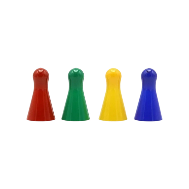 マルチカラーのプラスチック製 Ludo ポーン