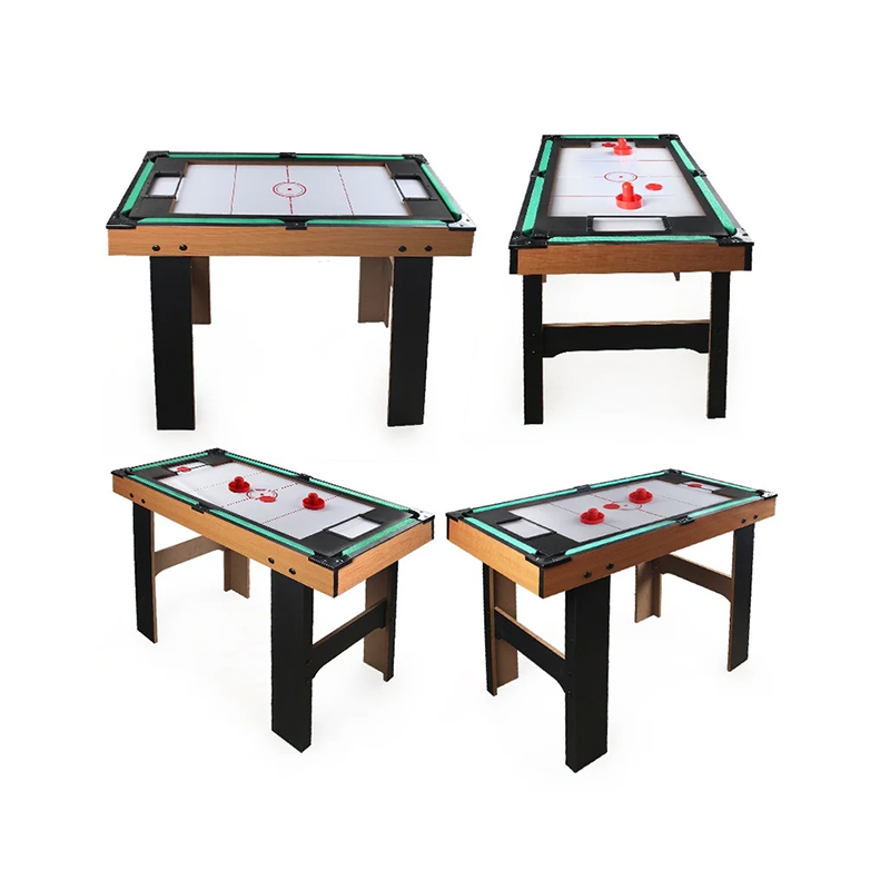 フーズボール、エアホッケー、卓球、ビリヤードを備えた 4-in-1 マルチゲームテーブル