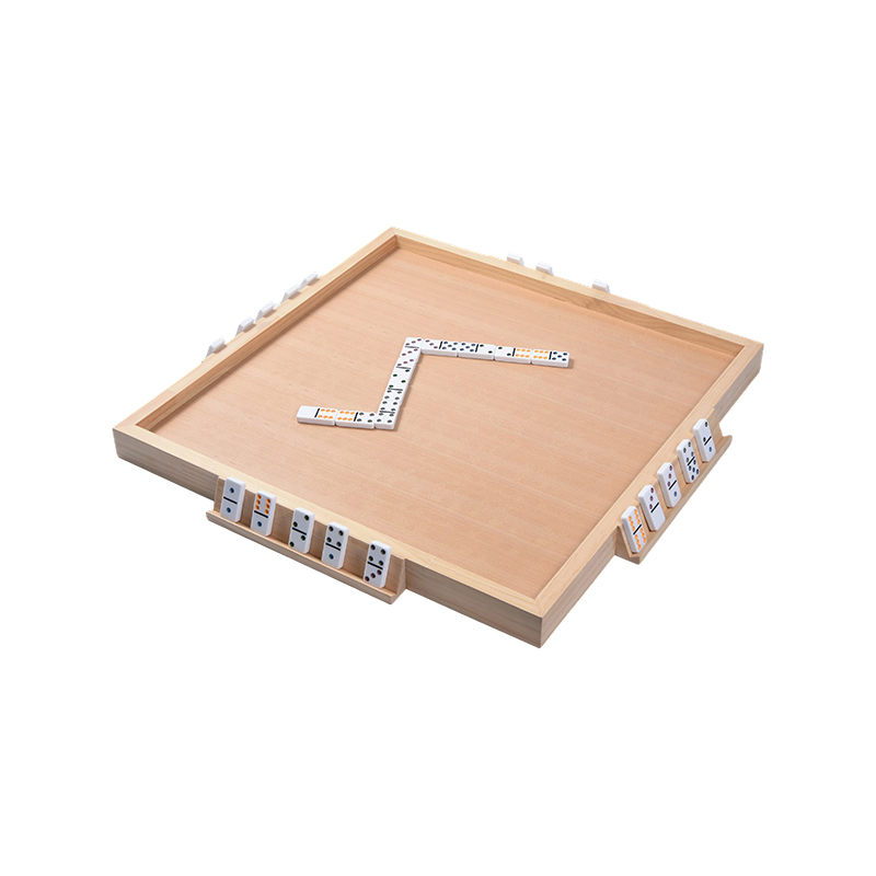 木製ゲームアクセサリーボード Domino 専用レイアウト、ポータブルトレイ付き