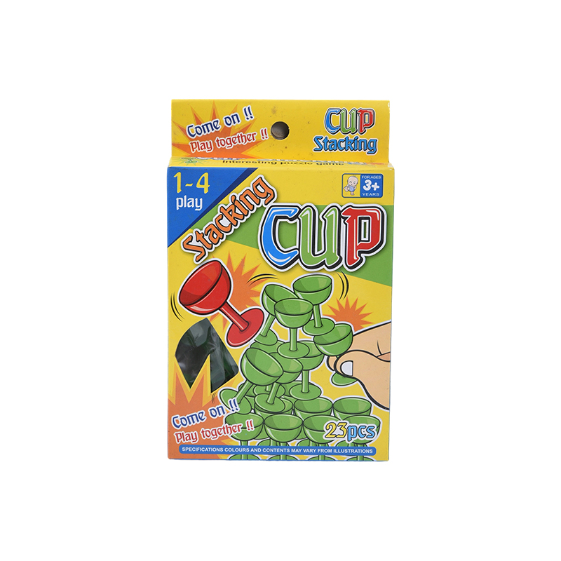 幼児の発達玩具 - 漫画のデザインのプラスチックスタッキングカップ 23 個