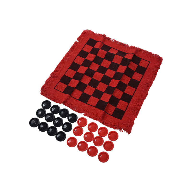 クラシックチェッカーゲームセット（フリンジ付きボード付き）