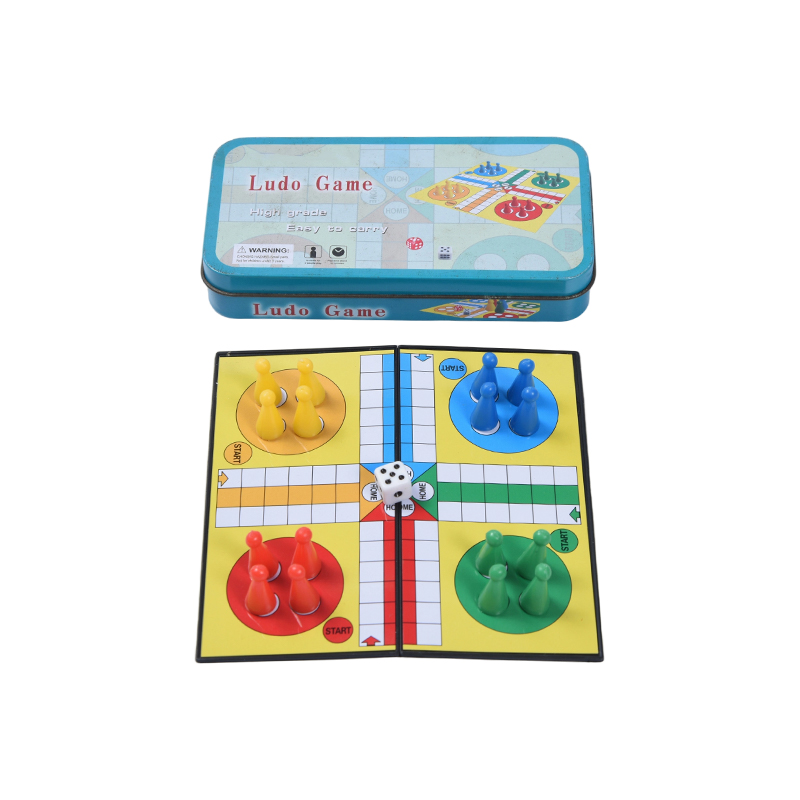 メタルブリキケースポータブルルードゲームセット
