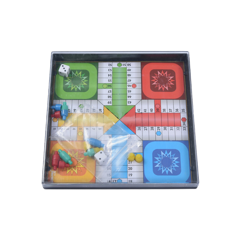 ポータブル プラスチック ケース エディション クラシック フライング チェス (ルード) ゲーム