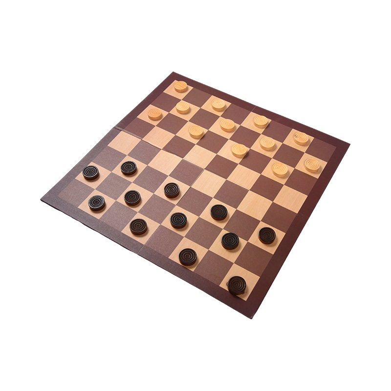 木製チェッカー ボード ゲーム – 2 つのパッケージ オプションを備えたクラシックな戦略ゲーム