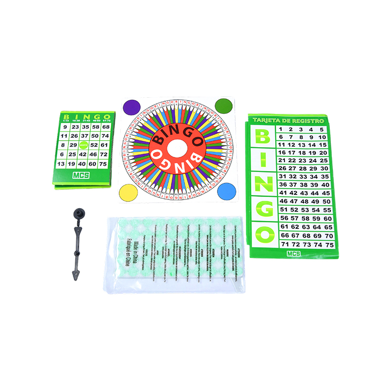 すべての必須コンポーネントを備えたクラシックなBINGOゲームセット